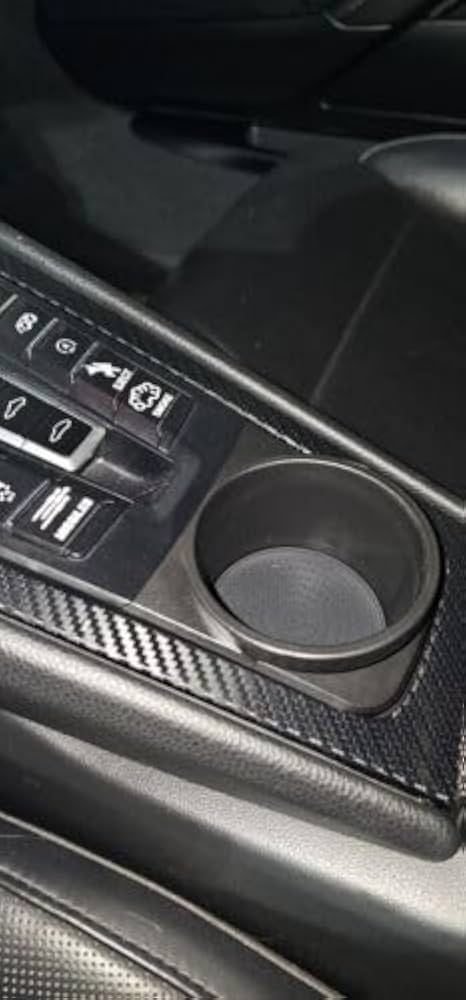 ポルシェ　911 991 981 718 ケイマン　ボクスター　カップホルダー Amazon | Haneex ブラックカップホルダー ドリンクホルダー
